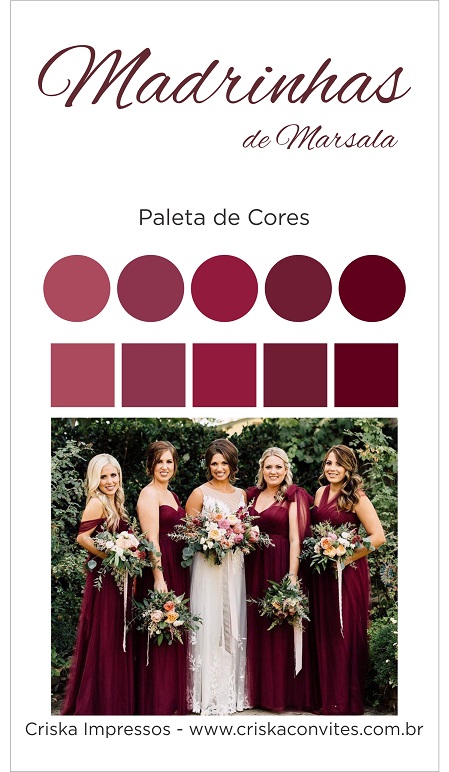 Paleta Madrinhas Marsala